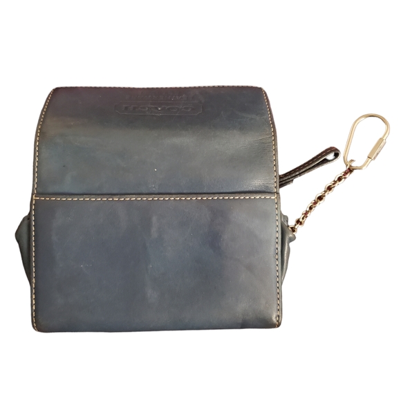 Vintage Coach Leather Est. 1941 Wallet Blue - Picture 5 of 9